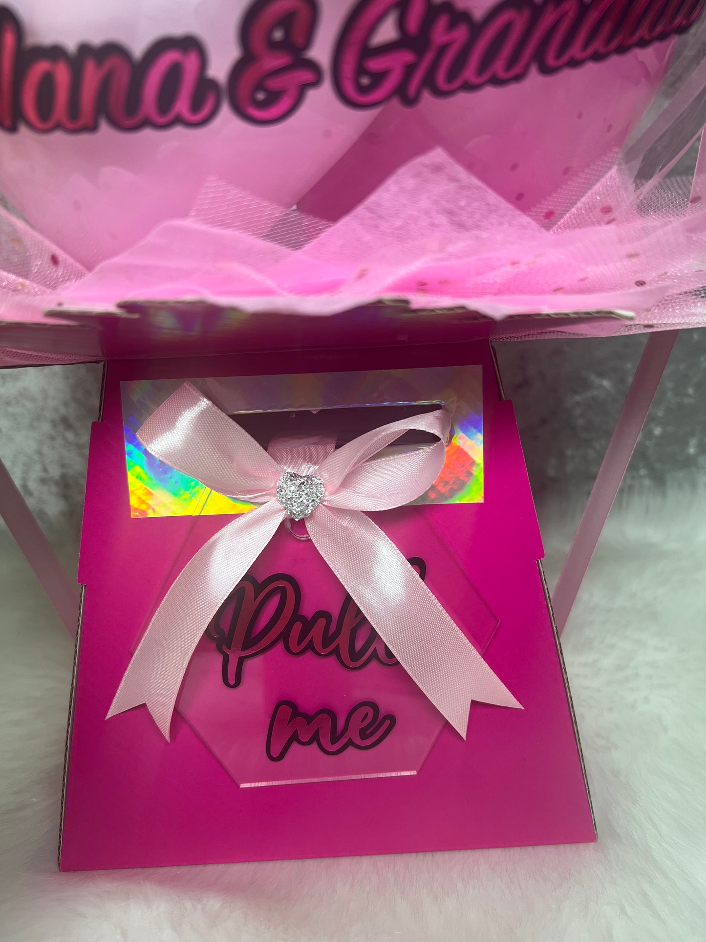 Personalised surprise Money Birthday bobo balloon bouquet(money not included!!) pull out money bouquet