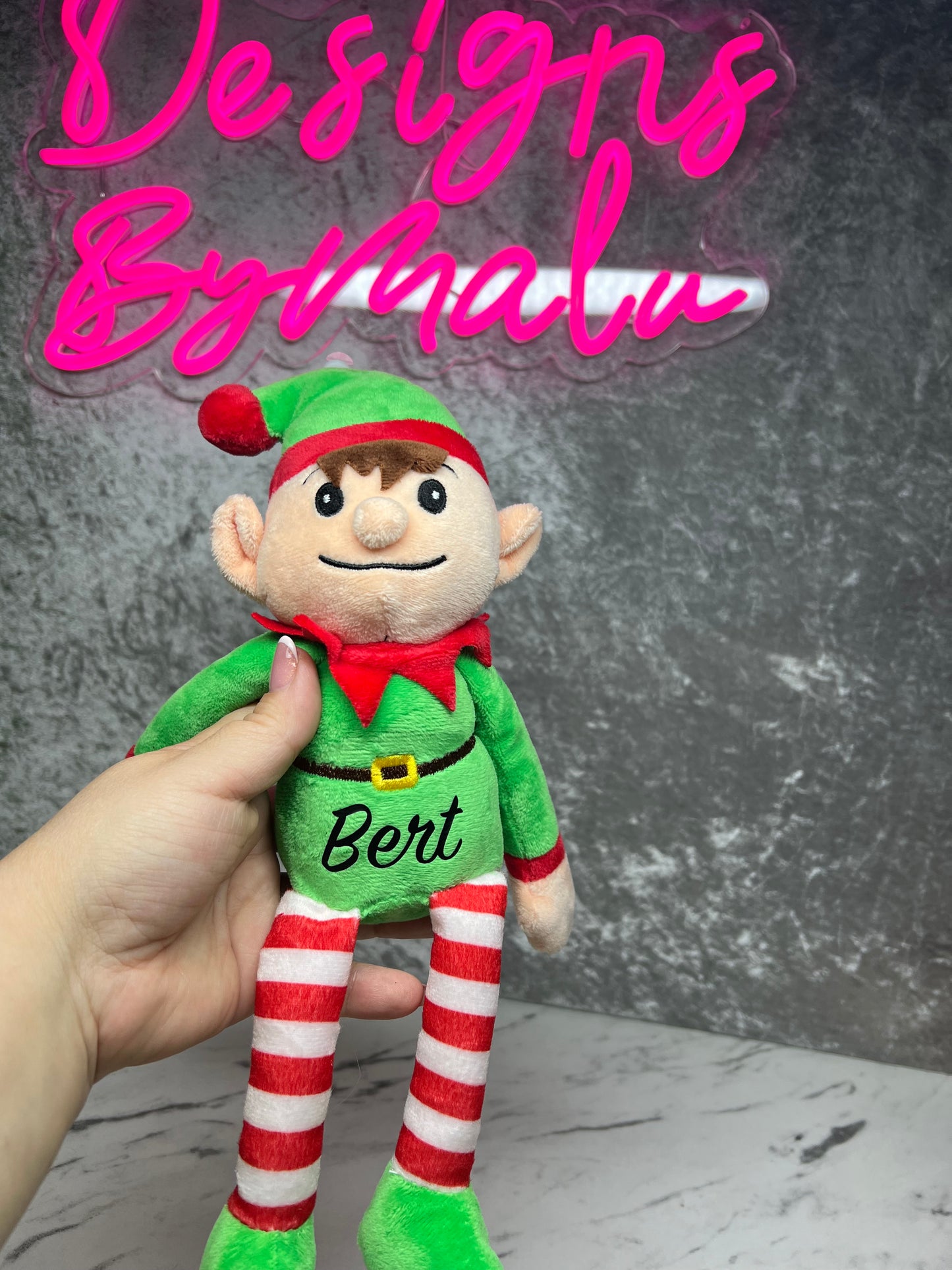 Personalised plush elf 30cm