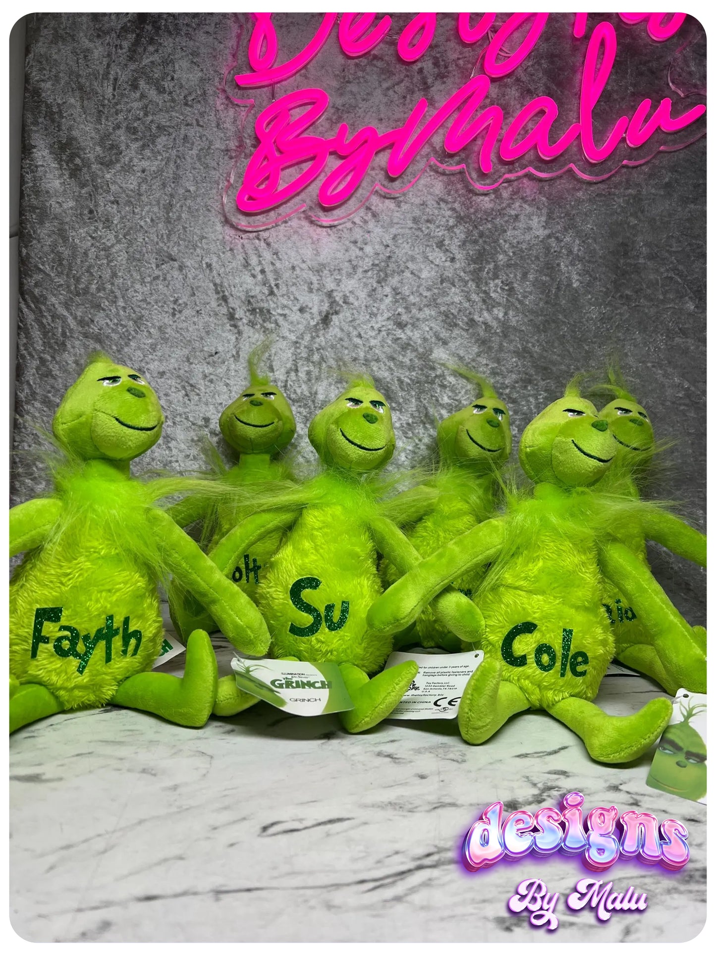 Personalised Grinch Soft Plush Toy for Christmas šāØ, Grinch Christmas Teddy, Personalised Bear, Gift for Little Ones