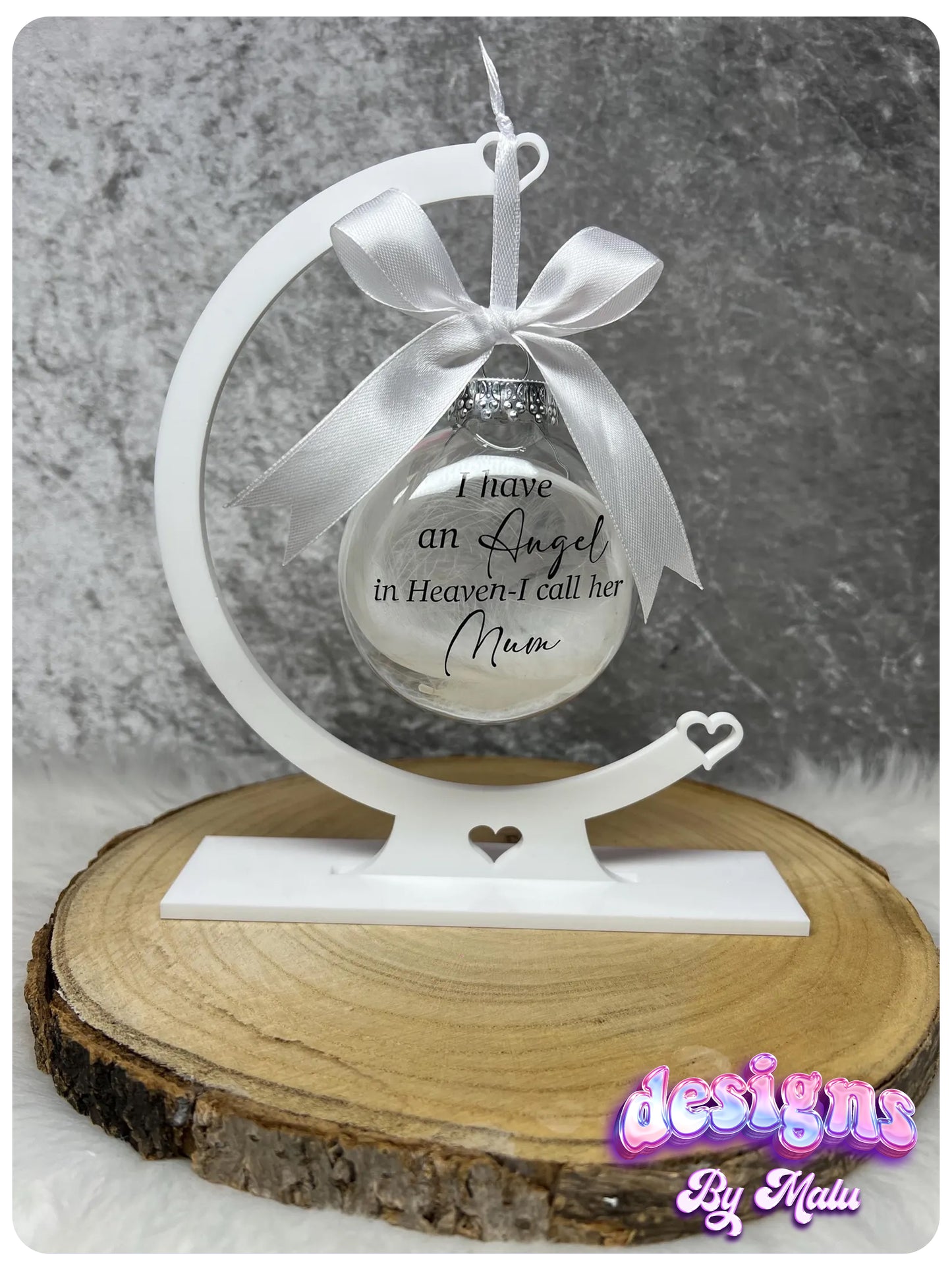 Personalised Christmas Memorial Ornaments 🎄🕊️ (stand NOT included)