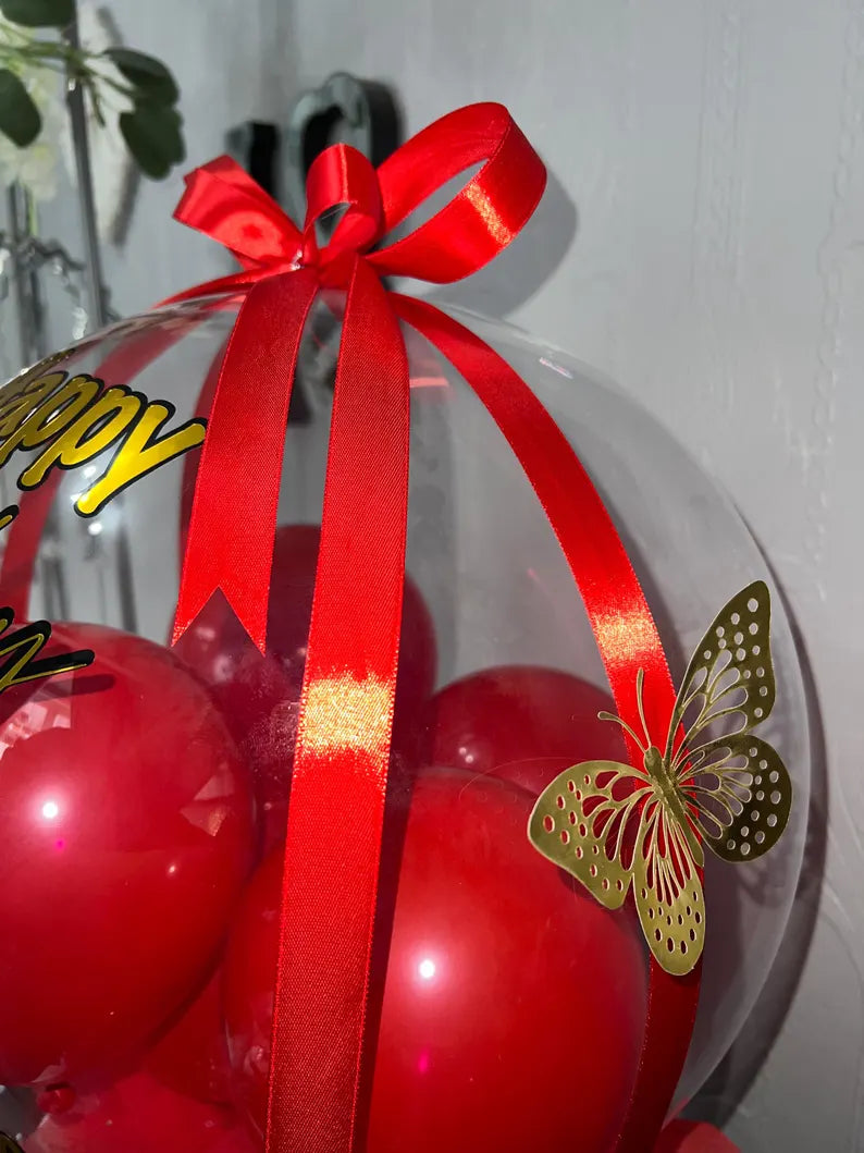 Personalised Birthday bobo balloon bouquet