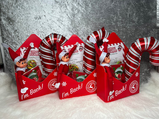 Elf “I’m Back” Box | Elf Return Gift Set | Official North Pole Delivery Christmas Arrival Box for Kids