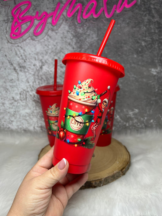 Elf red cold cup