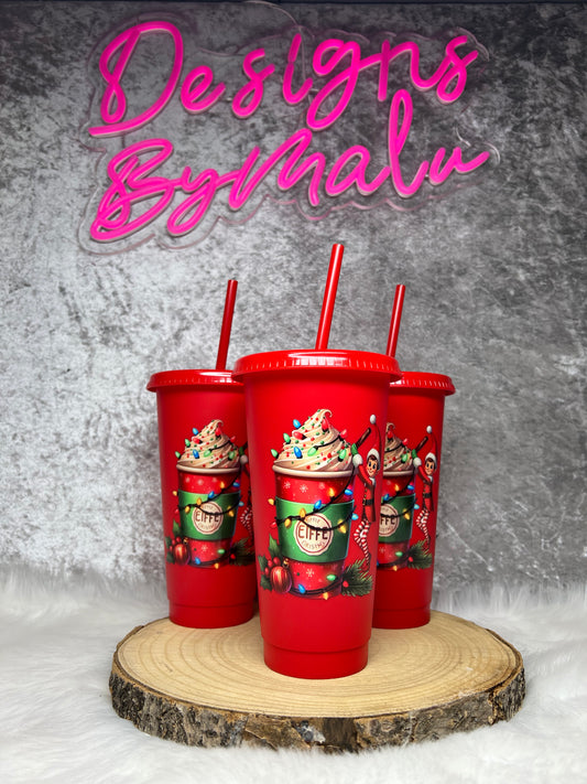 Elf red cold cup
