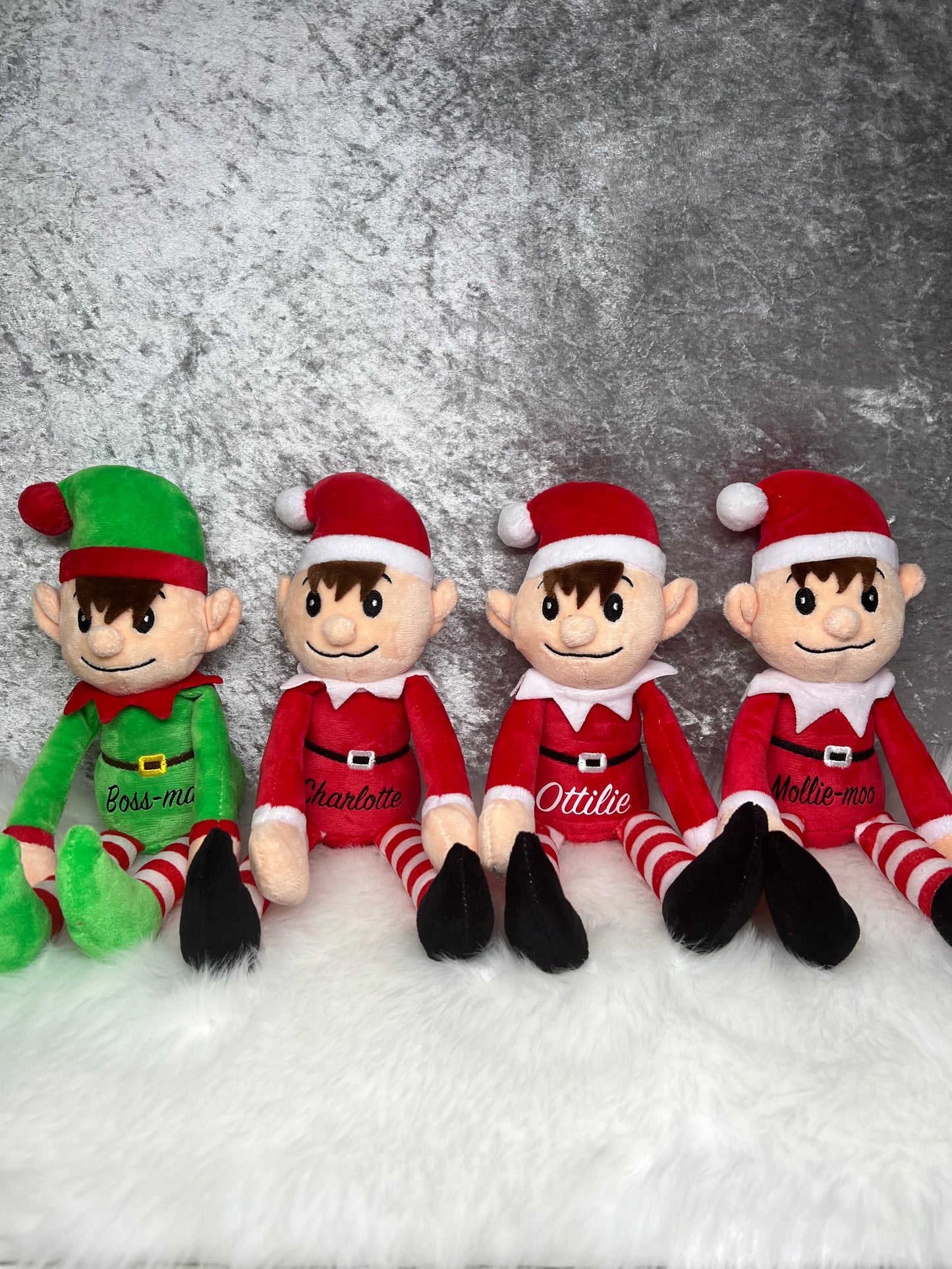 Personalised plush elf 30cm