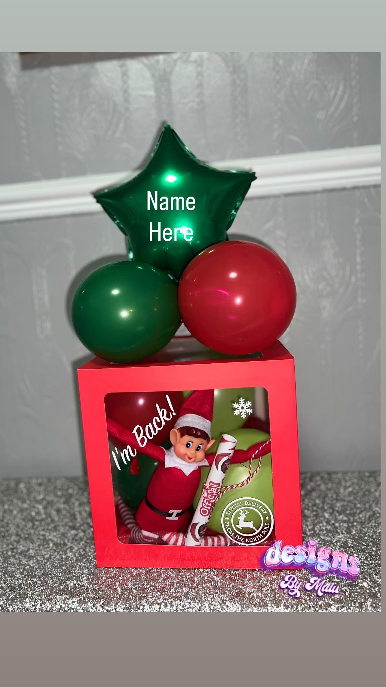 Personalised ELF ARRIVAL BOX BALLOON ✨DIY DISPLAY KIT✨