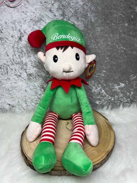 Personalized Christmas Elf Plush Toy with Name , Custom Holiday Gift