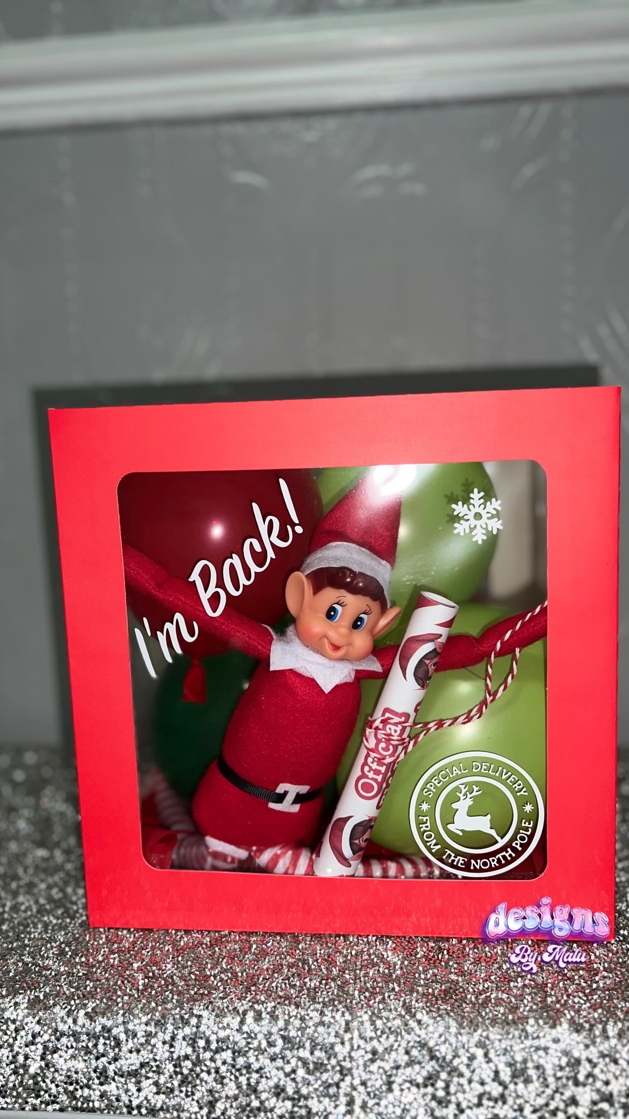 Personalised ELF ARRIVAL BOX BALLOON ✨DIY DISPLAY KIT✨