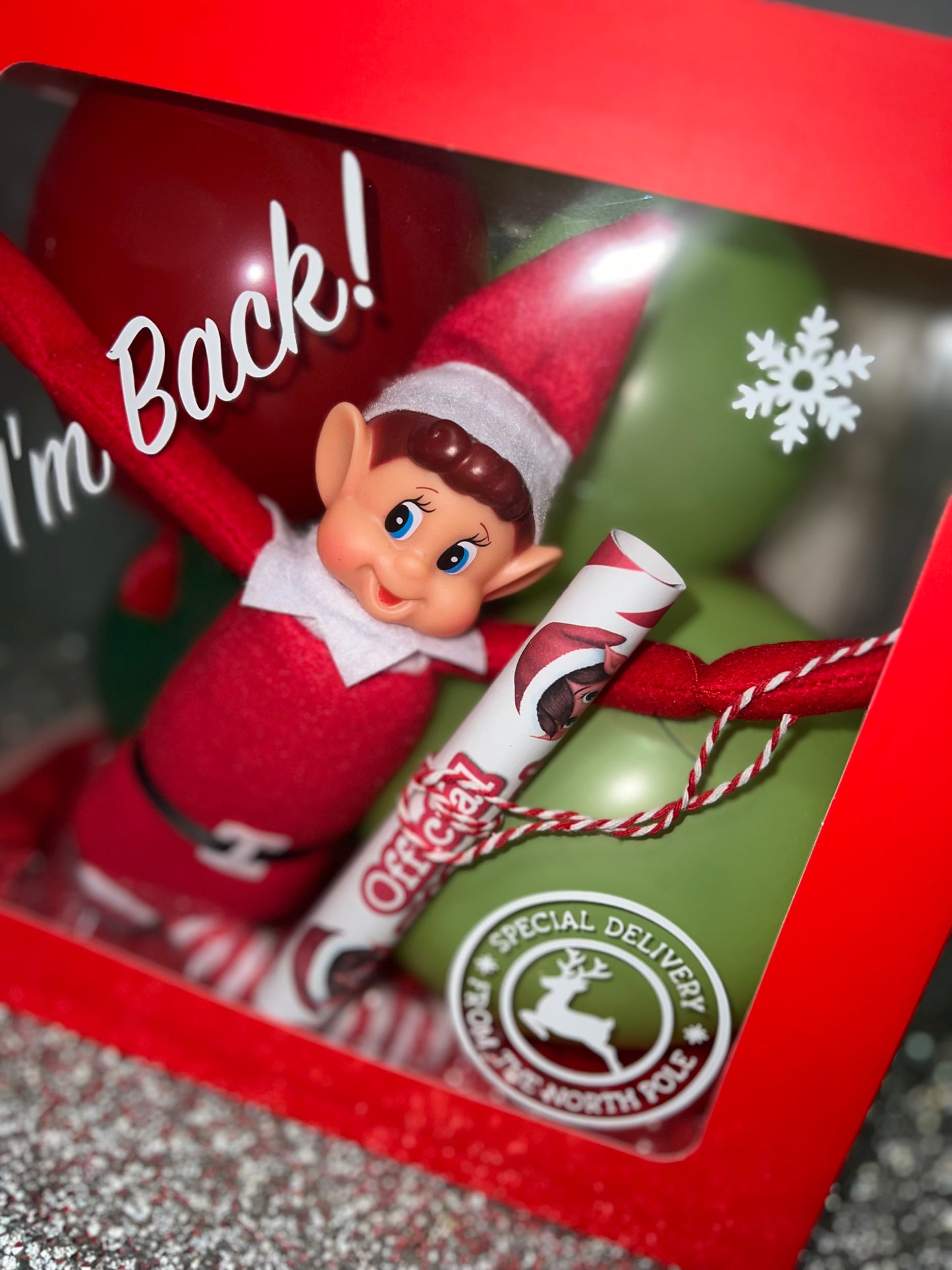 Personalised ELF ARRIVAL BOX BALLOON ✨DIY DISPLAY KIT✨