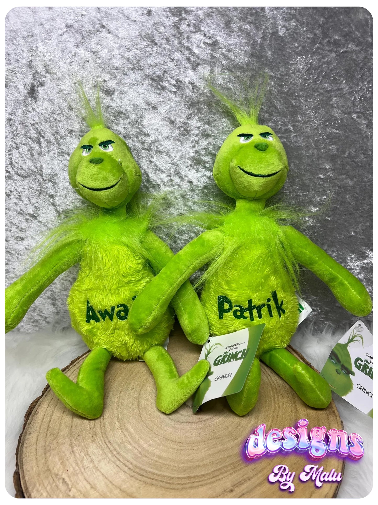 Personalised Grinch Soft Plush Toy for Christmas 🎄✨, Grinch Christmas Teddy, Personalised Bear, Gift for Little Ones