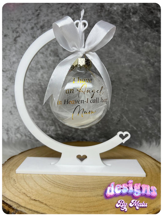 Personalised Christmas Memorial Ornaments 🎄🕊️ (stand NOT included)